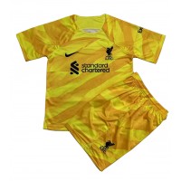 Koszulka piłkarska Liverpool Bramkarska Strój Domowy dla dzieci 2023-24 tanio Krótki Rękaw (+ Krótkie spodenki)